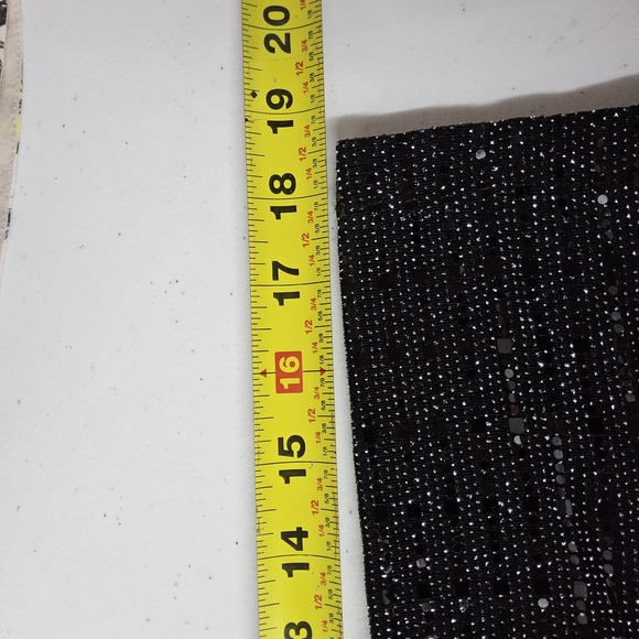 Calvin Klein Black Glitter Long Sleeve Dress - Picture 12 of 13